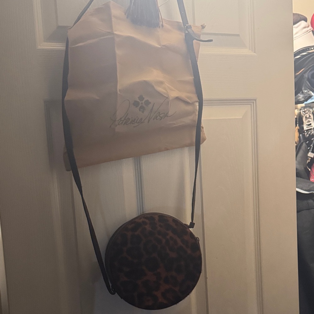 Patricia Nash Brown Leopard Crossbody Bag